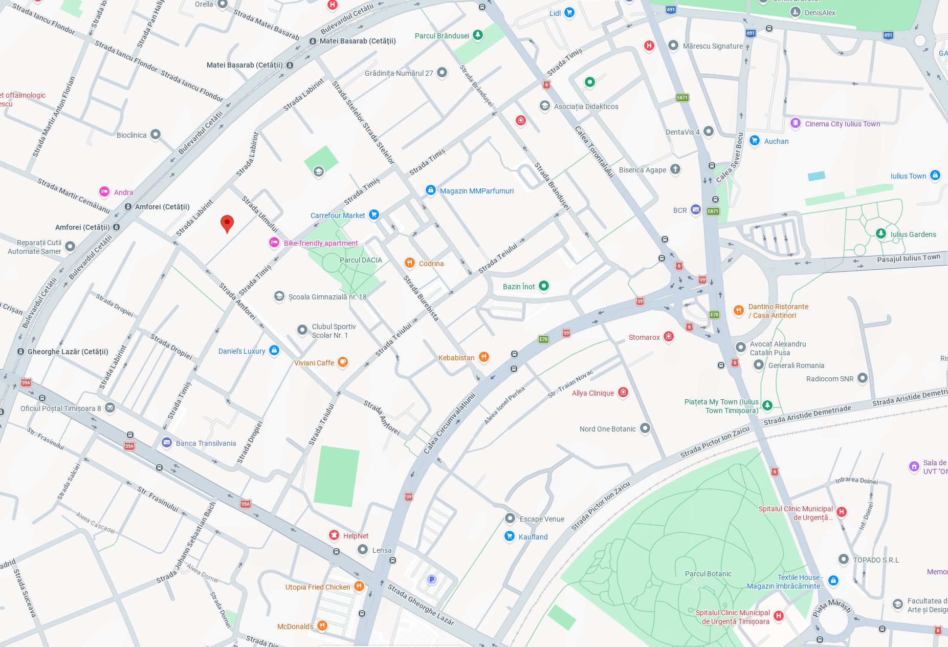 Localizare aproximativă hartă
